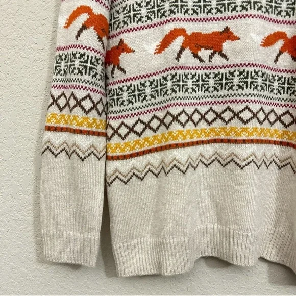 Talbots Fair Isle Fox Sweater - Picture 6 of 7